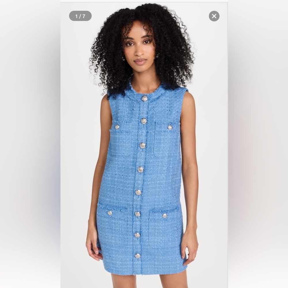 Veronica Beard Laurel Blue Mini Dress with tags